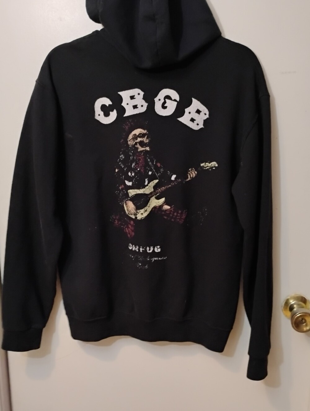 Jerzees Black CBGB Graphic Hoodie